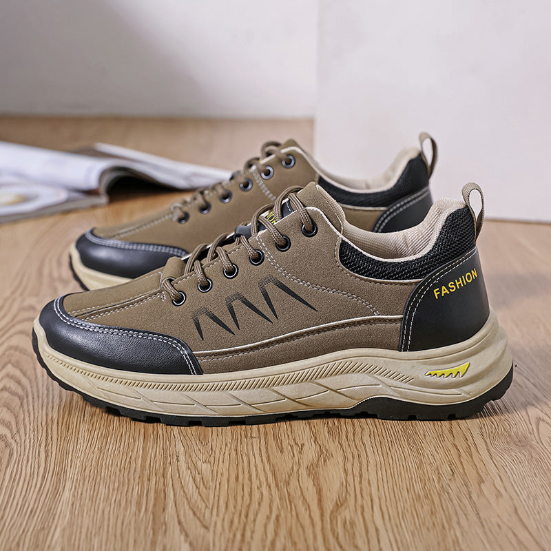 Men's Waterproof Thick-Soled Sneakers - Plus Size Casual Shoes