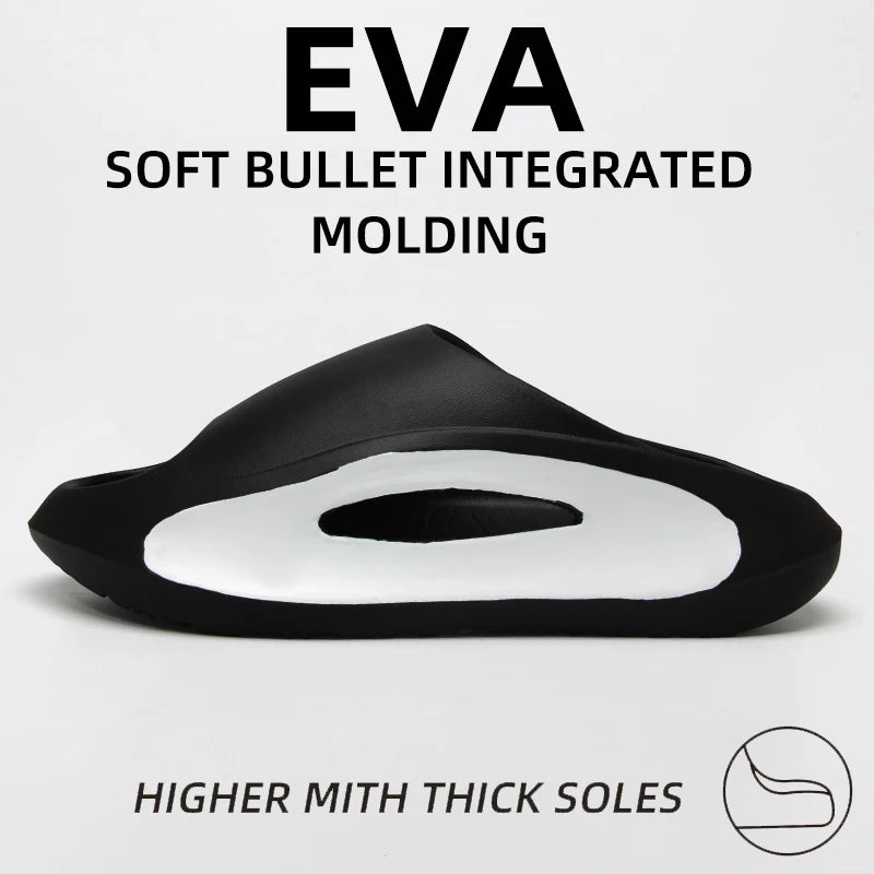 Men's EVA Summer Thong Slippers with Thick Anti-Slip Sole Comfortable Lightweight Sandals for Casual Wear