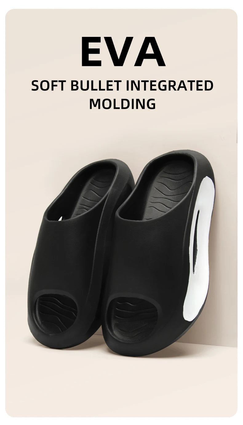 Men's EVA Summer Thong Slippers with Thick Anti-Slip Sole Comfortable Lightweight Sandals for Casual Wear