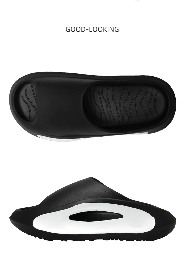 Men's EVA Summer Thong Slippers with Thick Anti-Slip Sole Comfortable Lightweight Sandals for Casual Wear