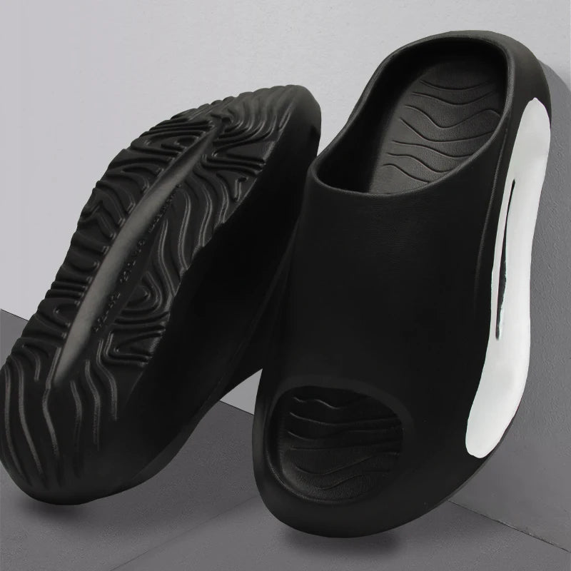 Men's EVA Summer Thong Slippers with Thick Anti-Slip Sole Comfortable Lightweight Sandals for Casual Wear