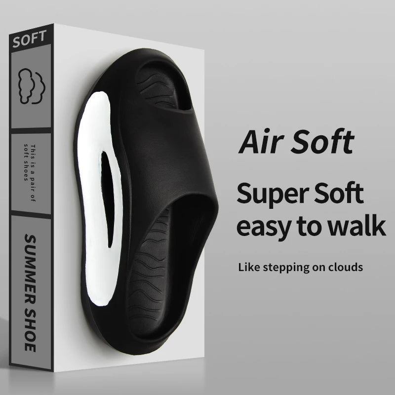 Men's EVA Summer Thong Slippers with Thick Anti-Slip Sole Comfortable Lightweight Sandals for Casual Wear