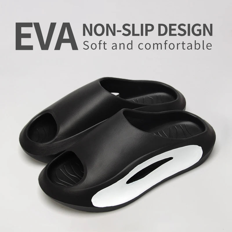 Men's EVA Summer Thong Slippers with Thick Anti-Slip Sole Comfortable Lightweight Sandals for Casual Wear