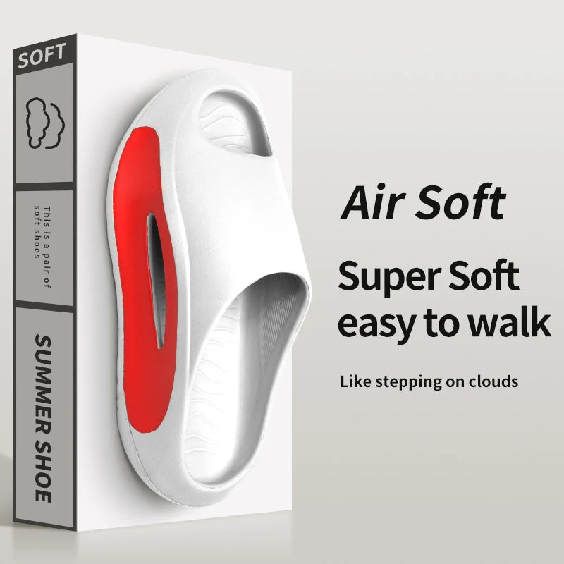 Men's EVA Summer Thong Slippers with Thick Anti-Slip Sole Comfortable Lightweight Sandals for Casual Wear